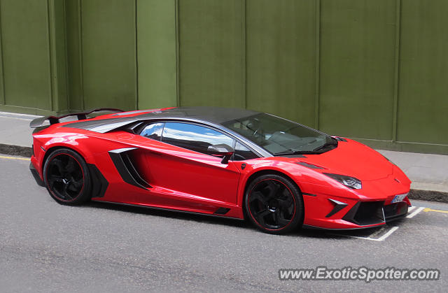 Lamborghini Aventador spotted in London, United Kingdom