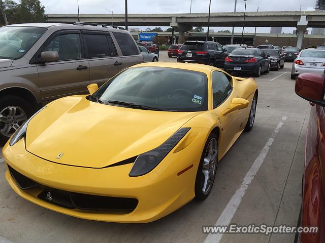 Ferrari 458 Italia spotted in Houston, Texas