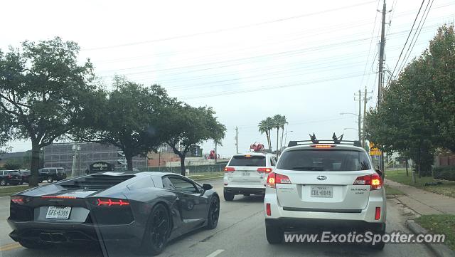 Lamborghini Aventador spotted in Houston, Texas