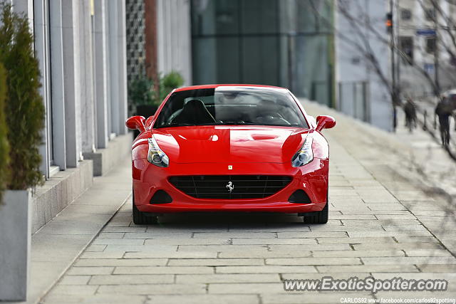 Ferrari California spotted in Warsaw, Poland