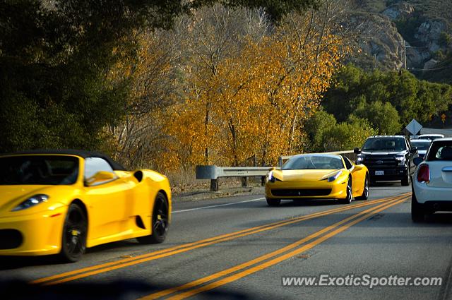 Ferrari 458 Italia spotted in Malibu, California