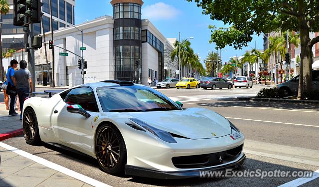 Ferrari 458 Italia spotted in Beverly Hills, California