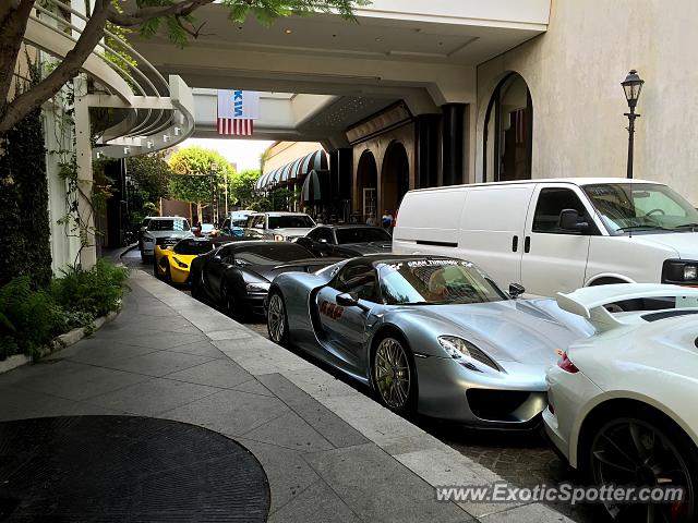 Porsche 918 Spyder spotted in Beverly Hills, California