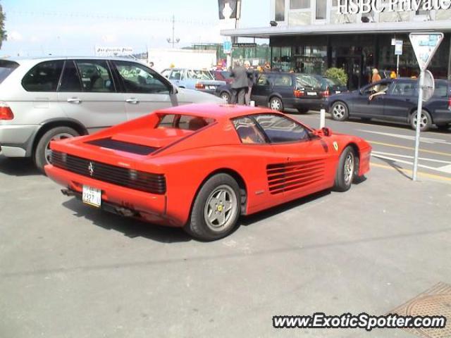 Ferrari Testarossa spotted in Geneva, Switzerland