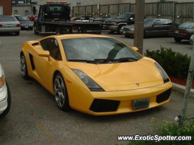 Lamborghini Gallardo spotted in Toronto, Canada