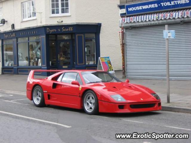 Ferrari F40 spotted in Portishead, United Kingdom