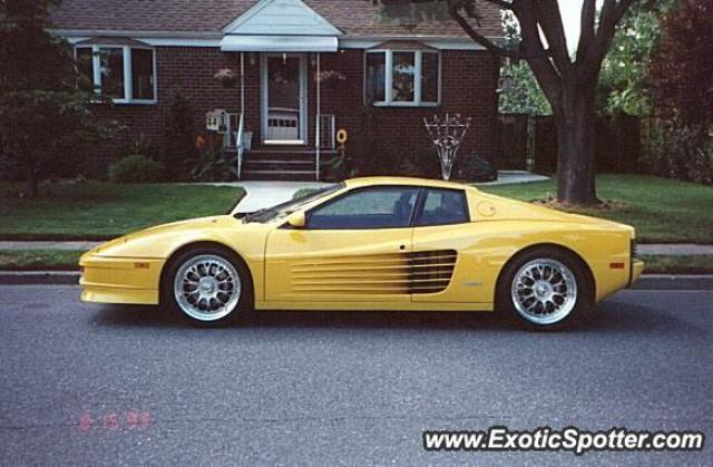 Ferrari Testarossa spotted in Bergen County, New Jersey