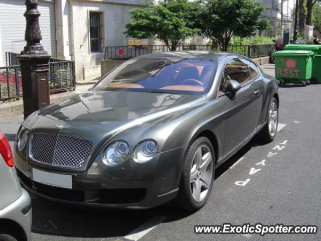 Bentley Continental spotted in Paris, France