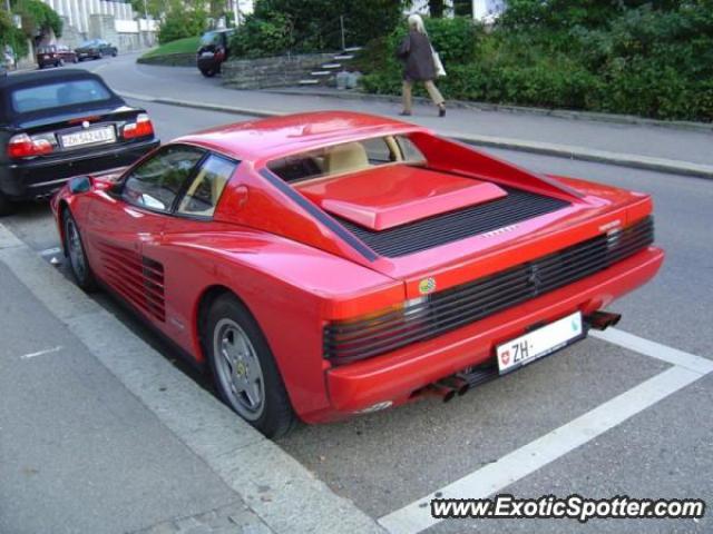 Ferrari Testarossa spotted in Zurich, Switzerland