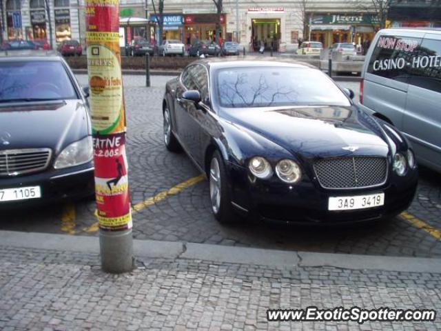 Bentley Continental spotted in Prague, Czech Republic