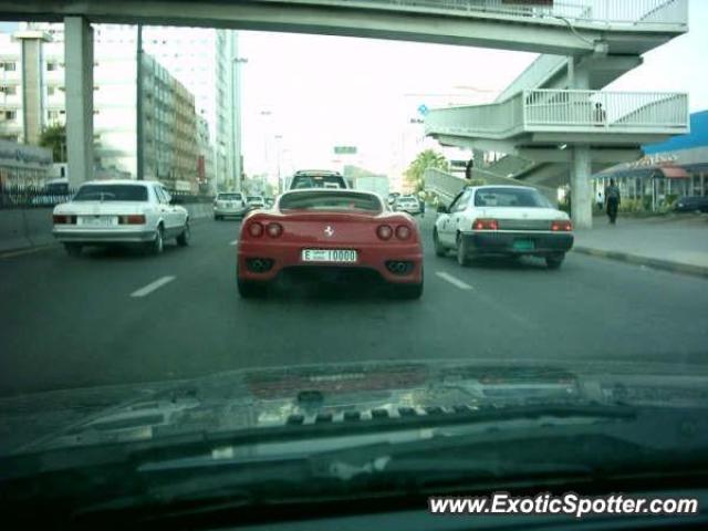 Ferrari 360 Modena spotted in Dubai, United Arab Emirates