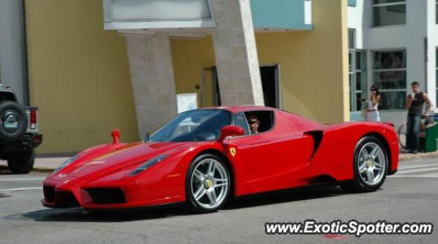 Ferrari Enzo spotted in South Beach, Florida