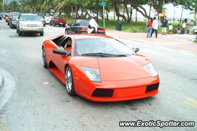 Lamborghini Murcielago spotted in South Miami Beach, Florida