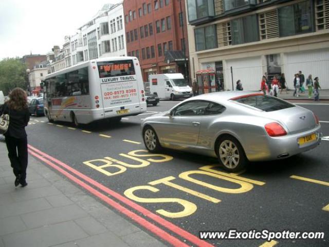 Bentley Continental spotted in London, United Kingdom