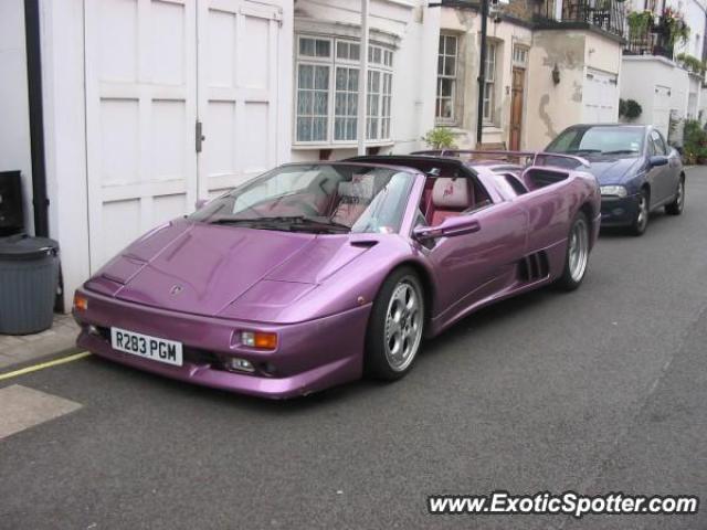 Lamborghini Diablo spotted in London, United Kingdom