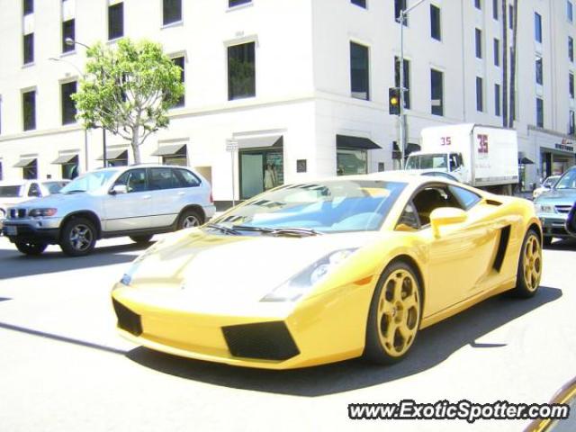 Lamborghini Gallardo spotted in Beverly Hills, California