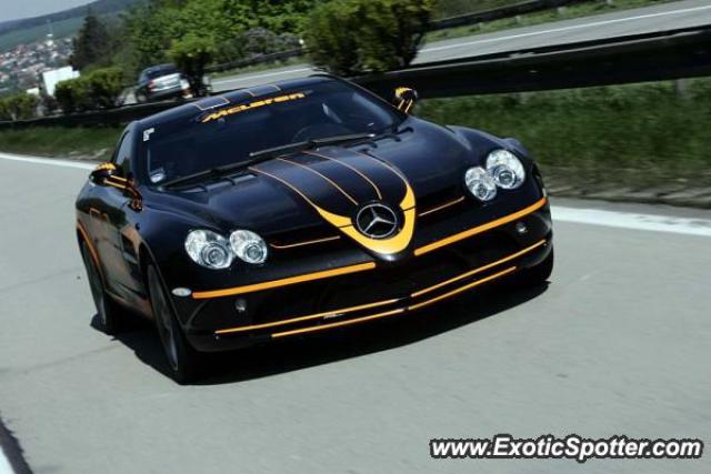 Mercedes SLR spotted in Motorway, Belgium