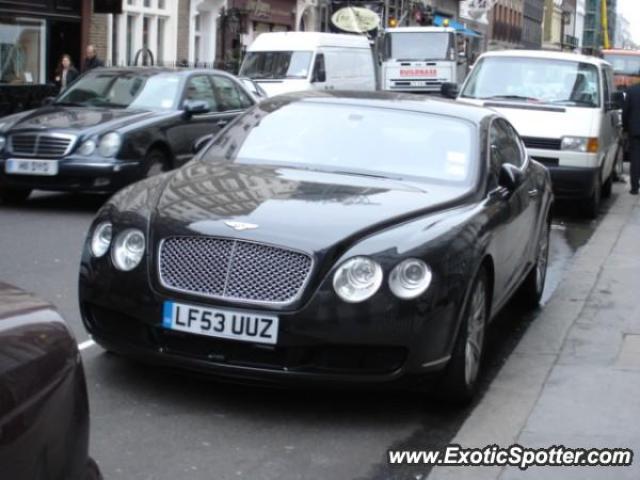 Bentley Continental spotted in London, United Kingdom