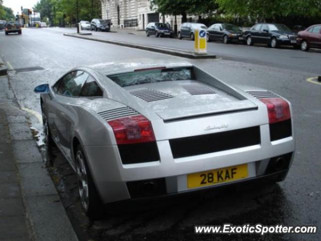 Lamborghini Gallardo spotted in London, United Kingdom