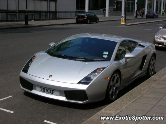 Lamborghini Gallardo spotted in London, United Kingdom