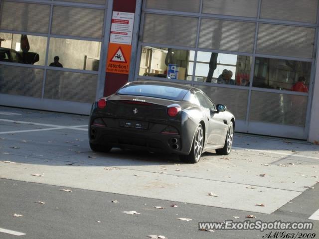 Ferrari California spotted in Sion, Valais, Switzerland