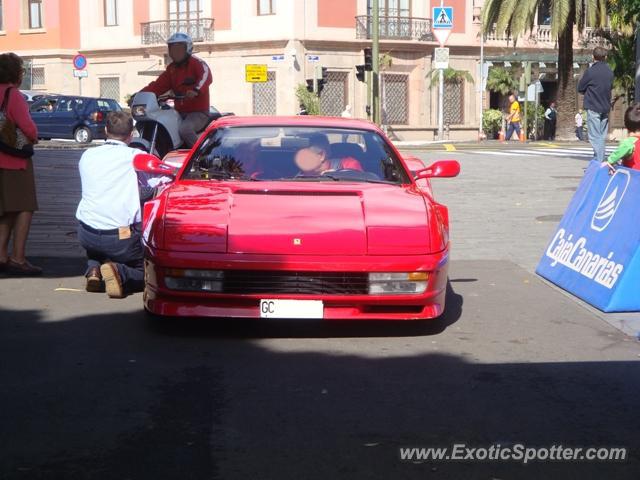 Ferrari Testarossa spotted in Tenerife, Spain