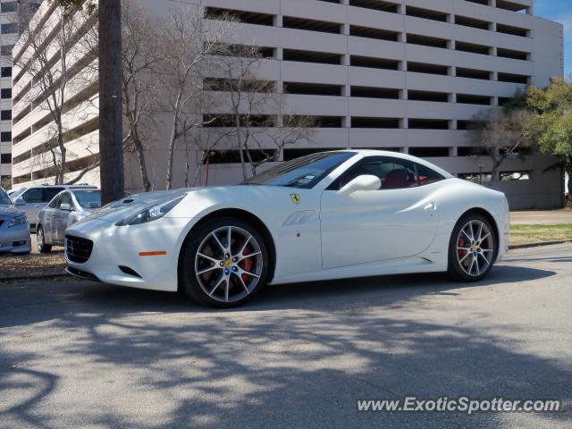 Ferrari California spotted in Houston, Texas