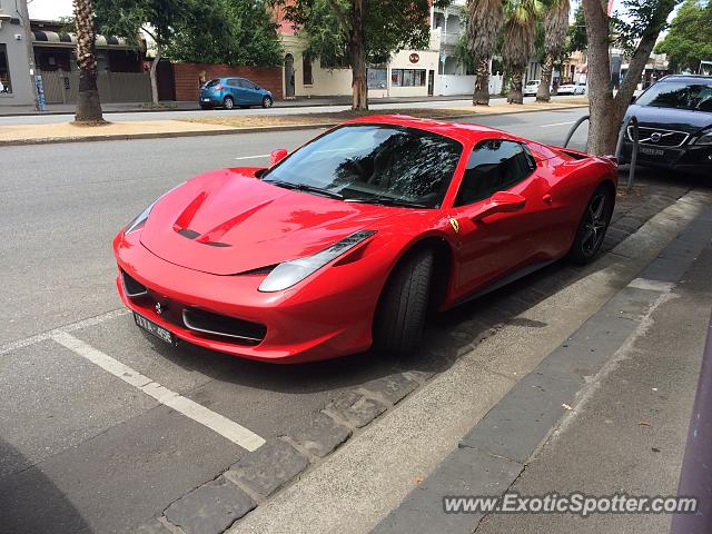 Ferrari 458 Italia spotted in Melbourne, Australia