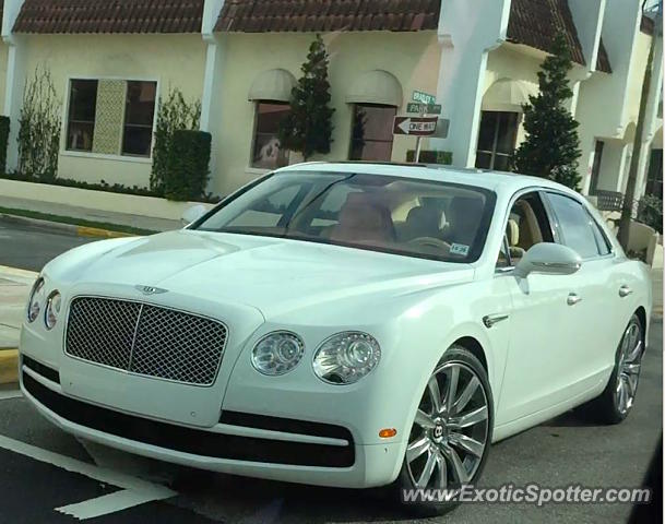 Bentley Flying Spur spotted in Palm Beach, Florida