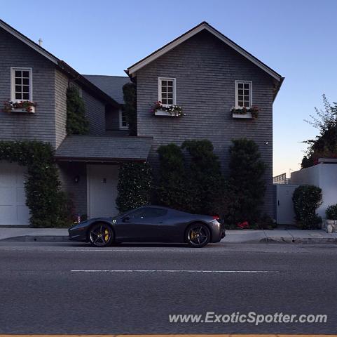 Ferrari 458 Italia spotted in Malibu, California