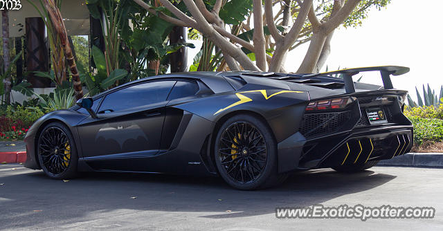 Lamborghini Aventador spotted in Newport Beach, California