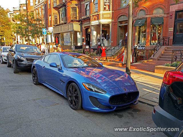 Maserati GranTurismo spotted in Boston, Massachusetts