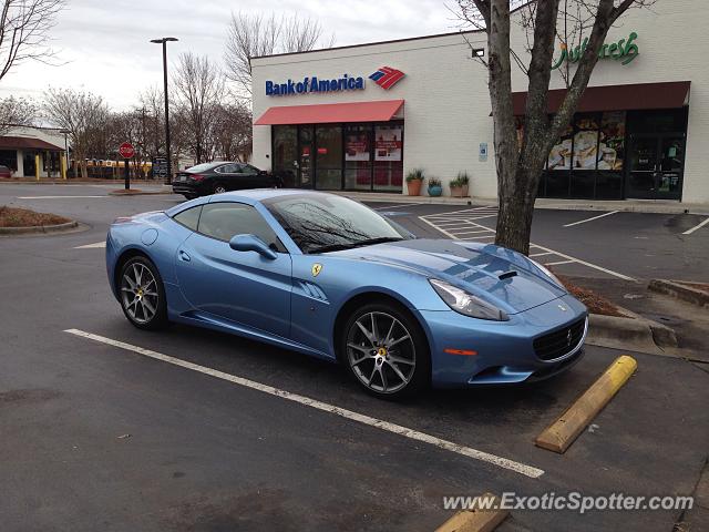 Ferrari California spotted in Charlotte, North Carolina