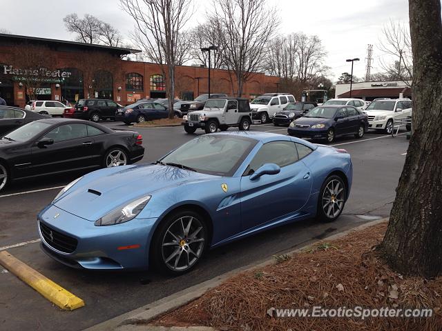 Ferrari California spotted in Charlotte, North Carolina