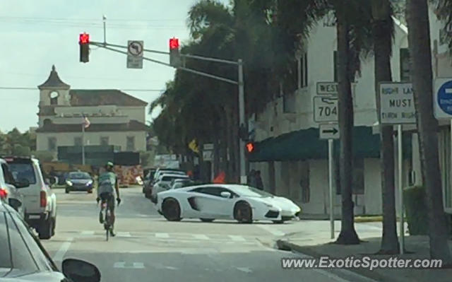 Lamborghini Aventador spotted in Palm Beach, Florida