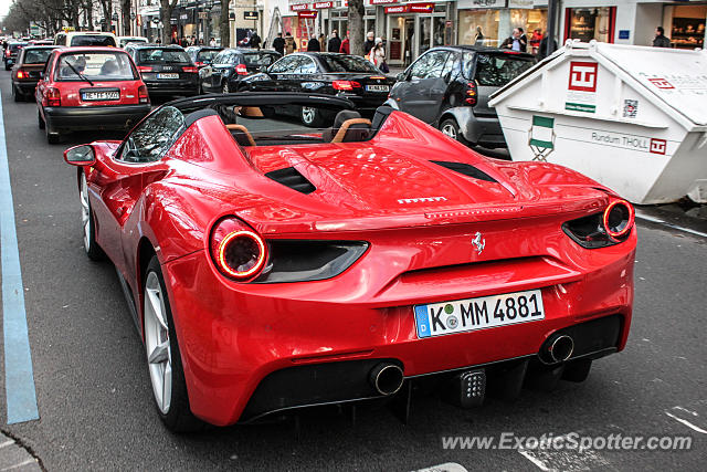 Ferrari 488 GTB spotted in Düsseldorf, Germany