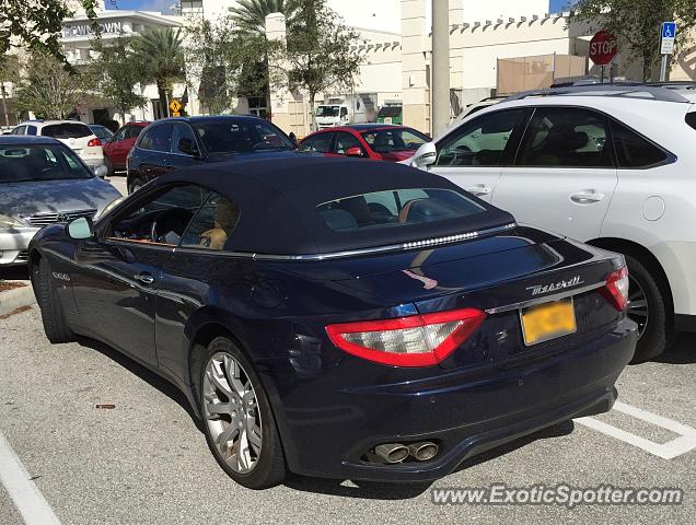 Maserati GranCabrio spotted in Palm B. Gardens, Florida