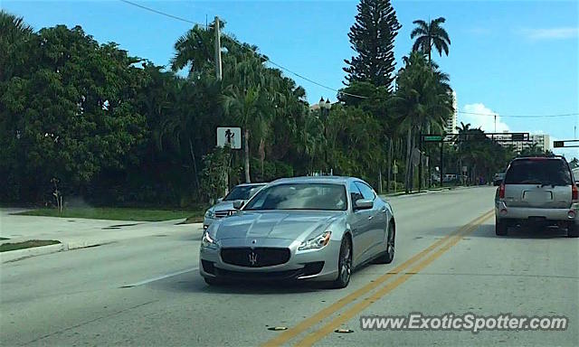 Maserati Quattroporte spotted in Fort Lauderdale, Florida