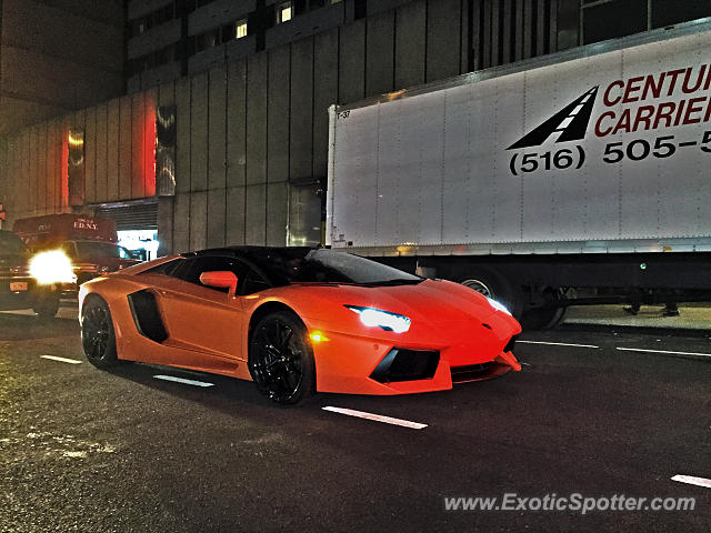 Lamborghini Aventador spotted in Manhattan, New York