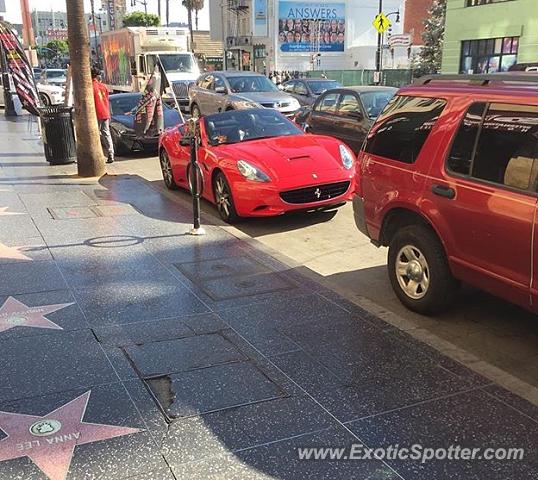 Ferrari California spotted in Hollywood, California