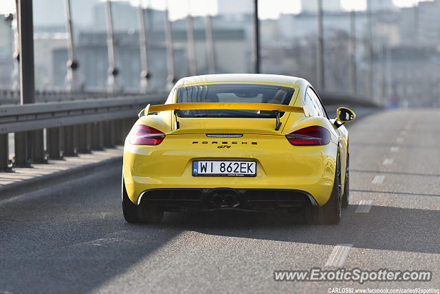 Porsche Cayman GT4 spotted in Warsaw, Poland