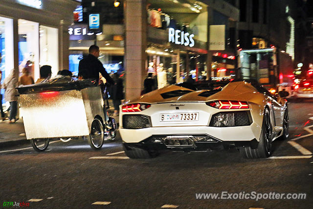 Lamborghini Aventador spotted in London, United Kingdom