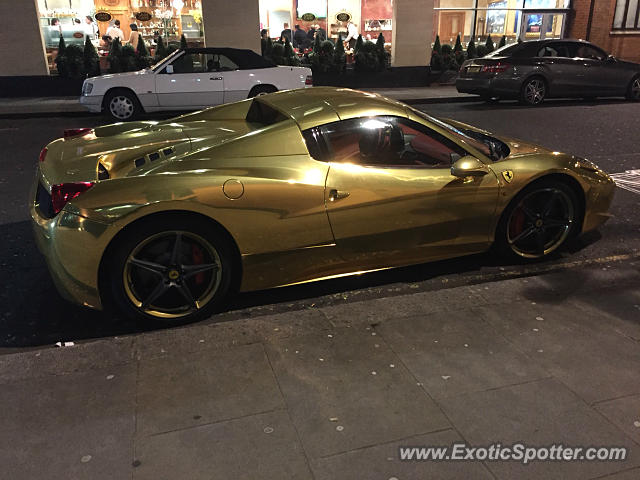 Ferrari 458 Italia spotted in London, United Kingdom