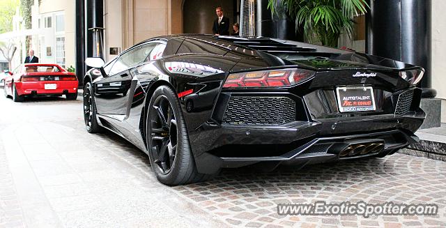 Lamborghini Aventador spotted in Beverly Hills, California