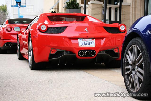 Ferrari 458 Italia spotted in Beverly Hills, California