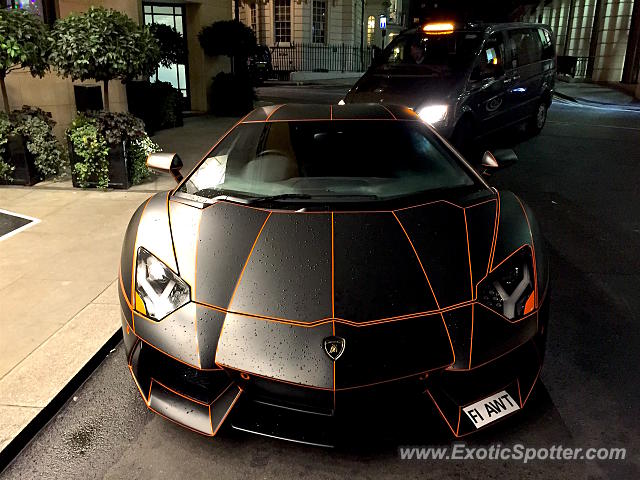 Lamborghini Aventador spotted in London, United Kingdom