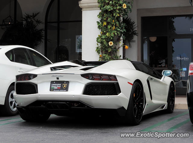 Lamborghini Aventador spotted in Newport Beach, California