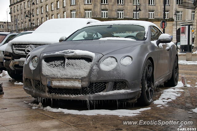 Bentley Continental spotted in Warsaw, Poland