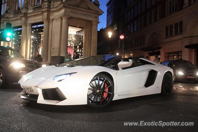 Lamborghini Aventador spotted in London, United Kingdom