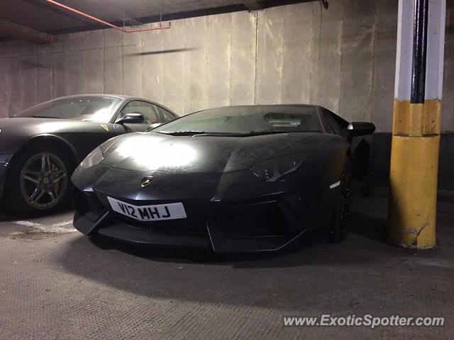 Lamborghini Aventador spotted in London, United Kingdom